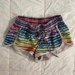 No Boundaries Multicolor Striped Shorts